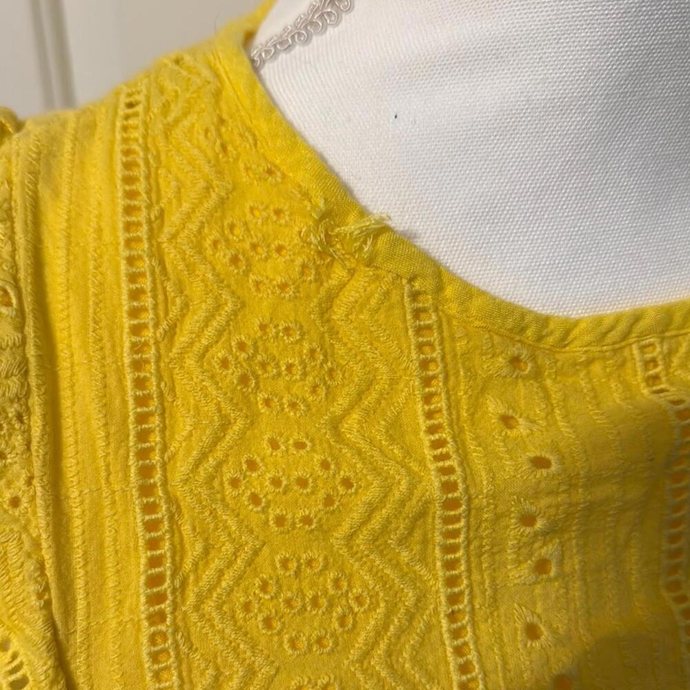 Ecowish Yellow Ruffle Midi Dress - Picture 9 of 12